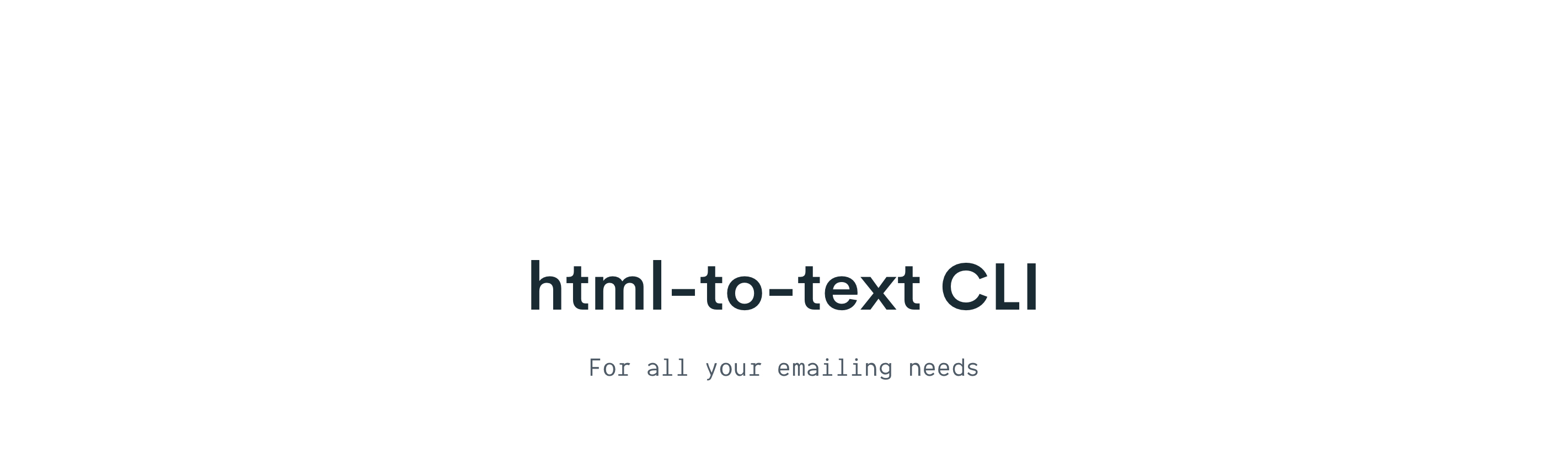HTML to Text